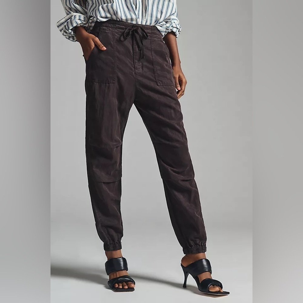 Anthropologie slouchy aviator Brown Pants